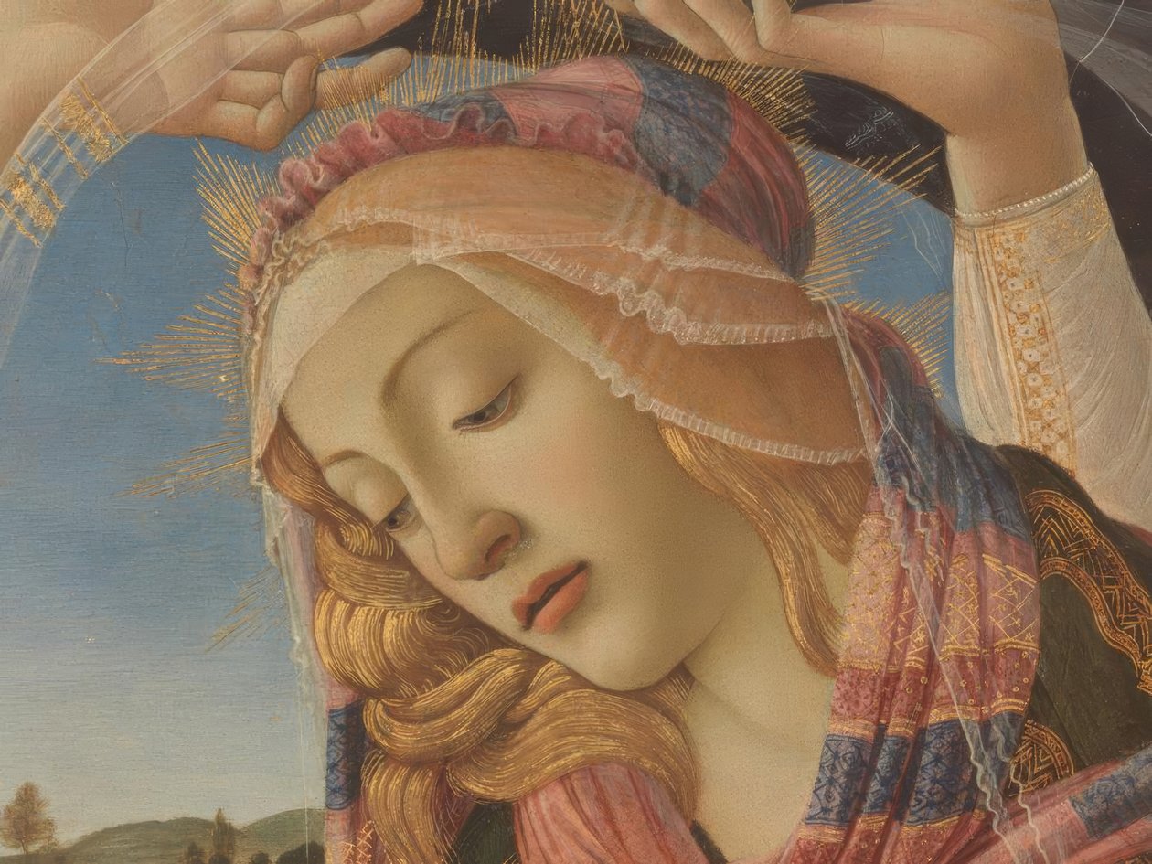 Mary with Child and Five Angels by Alessandro Filipepi