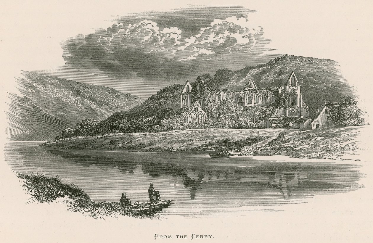 Tintern Abbey, From the Ferry by Alexander Francis Lydon