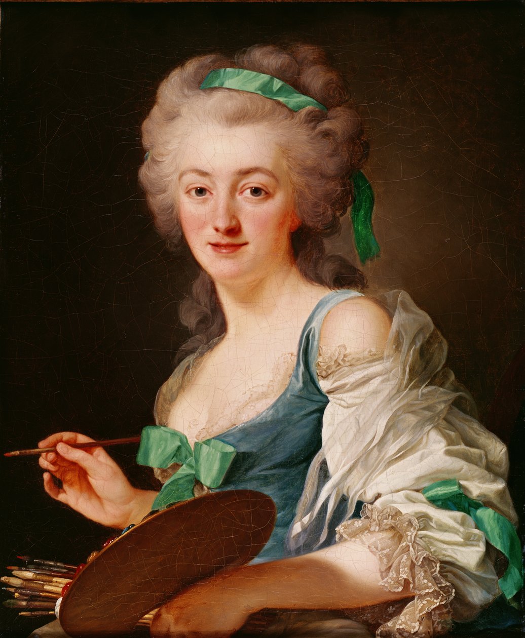 Portrait of Anne Vallayer-Coster by Alexander Roslin