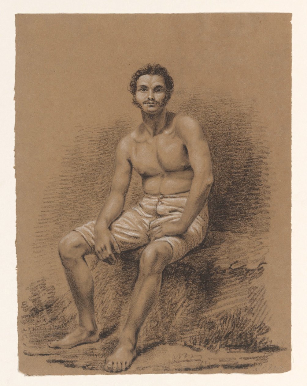 Head Study of a Man, Three-Quarter View to the Right by Alexander Cranendoncq