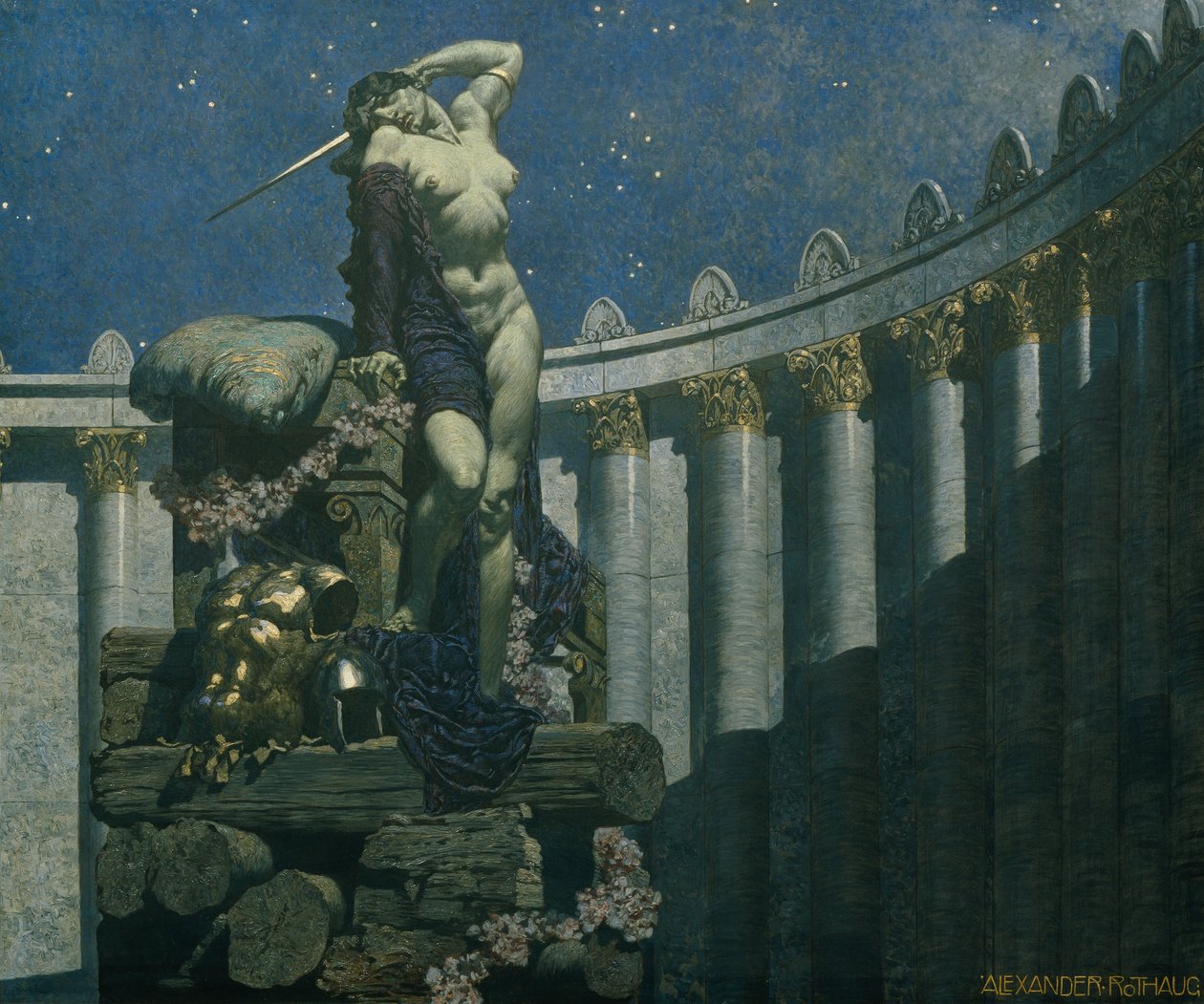 Dido at the Stake by Alexander Rothaug