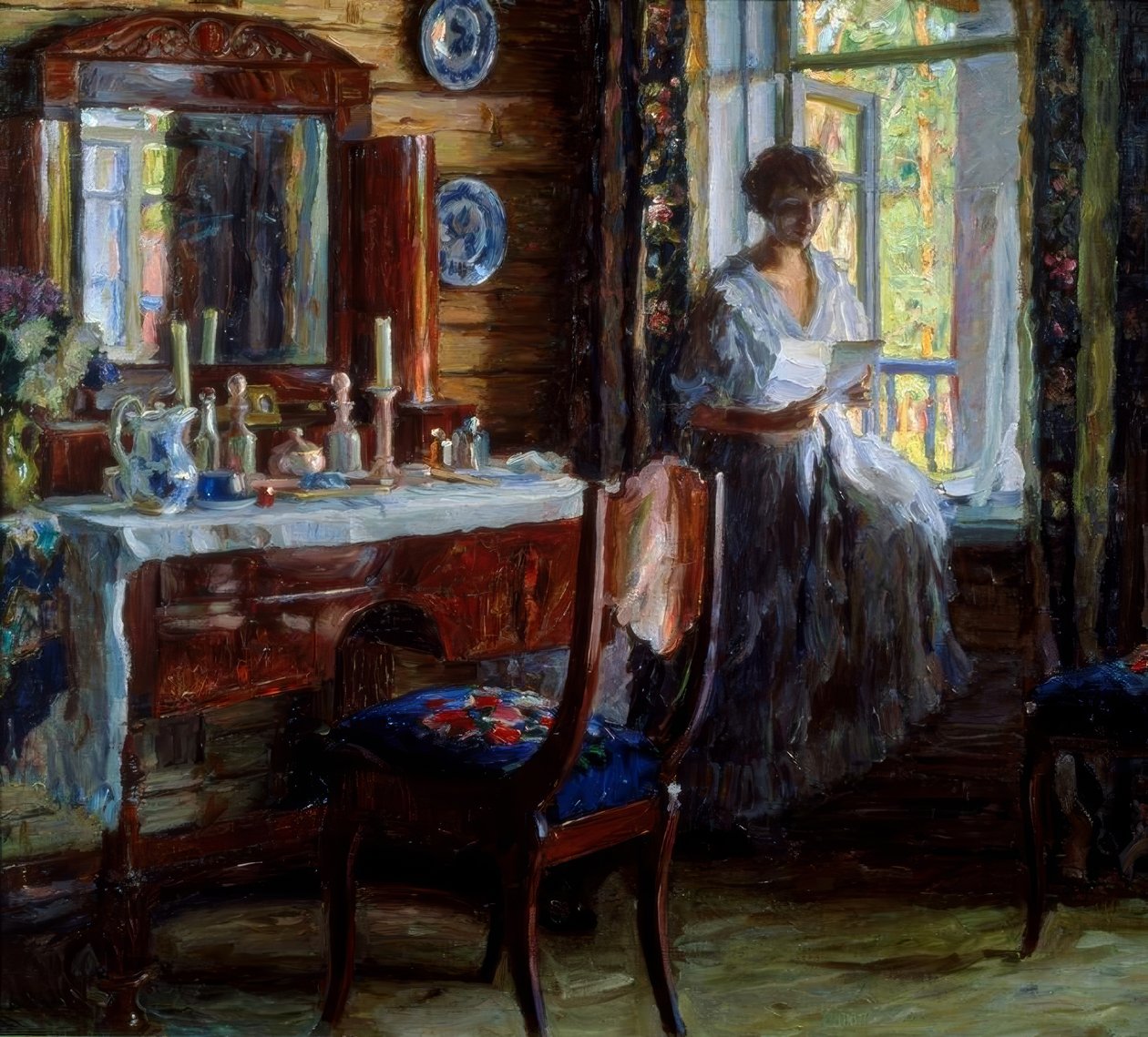 Interior by Alexander Wiktorowitsch Morawow