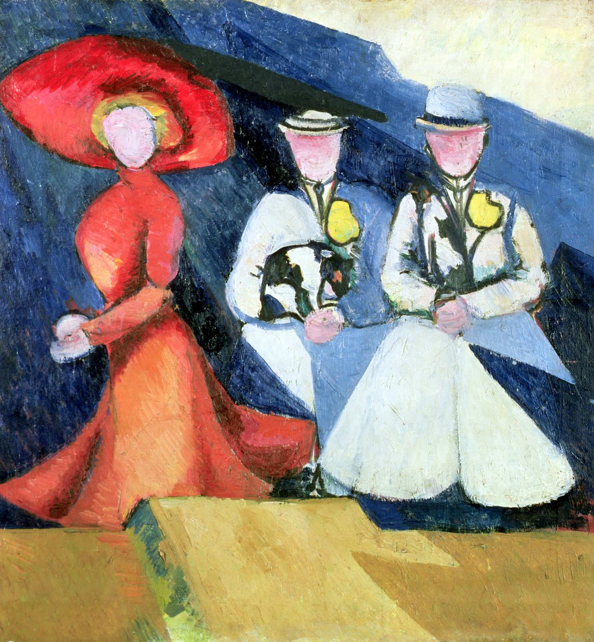 Three Female Figures by Alexandra Alexandrowna Exter