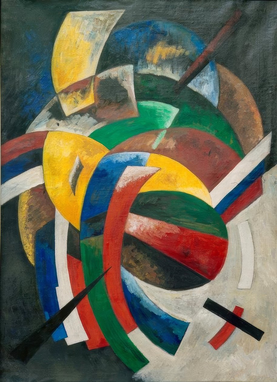 Color Dynamics (Blue-White-Red) by Alexandra Alexandrowna Exter