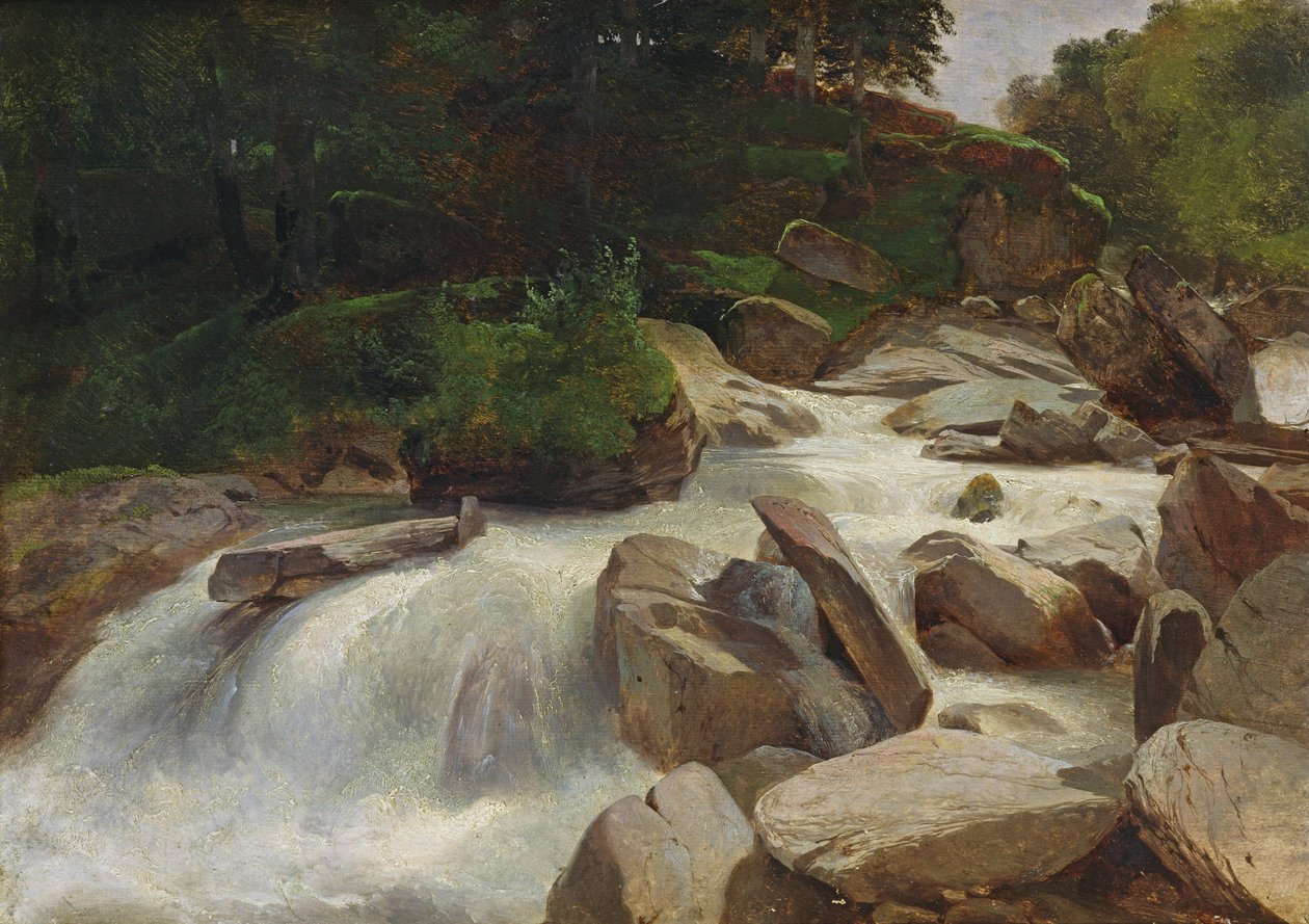 River Study by Alexandre Calame