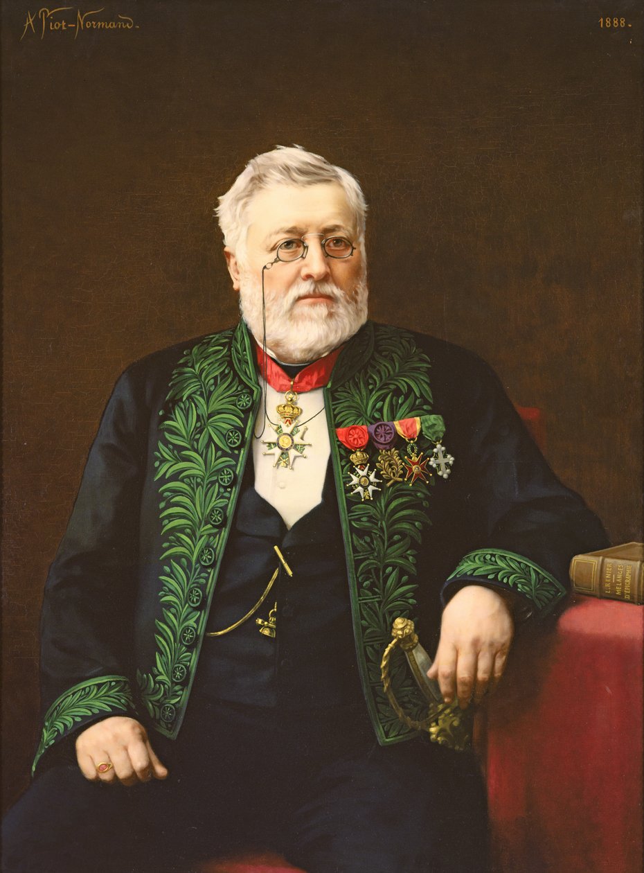 Portrait of Leon Renier by Alexandre Piot Normand
