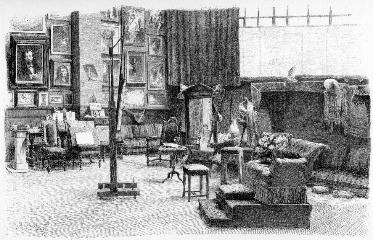 The Studio by Alexandre Cabanel