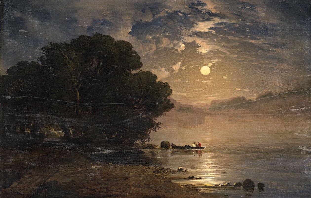Evening Landscape with a Lake by Alexandre Calame