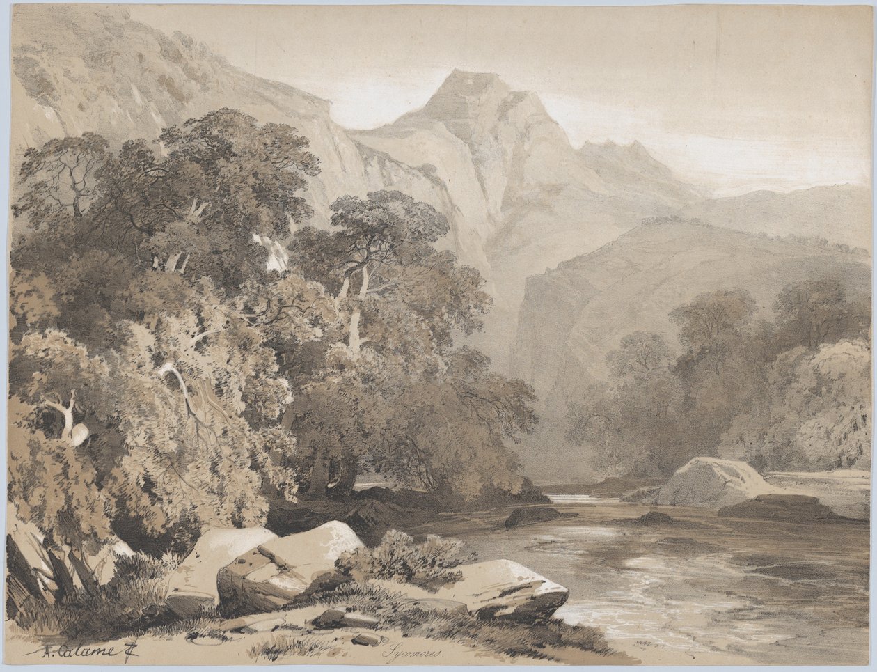 Landscape by Alexandre Calame
