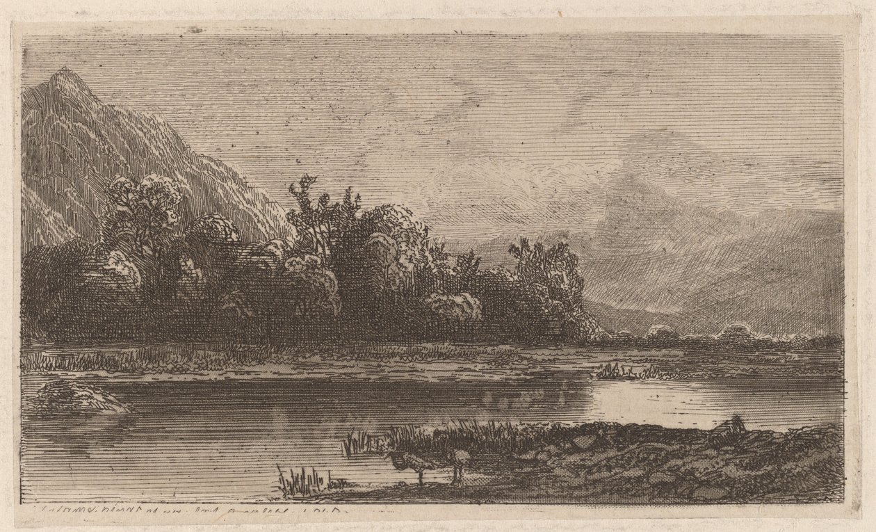 Mountain Lake by Alexandre Calame