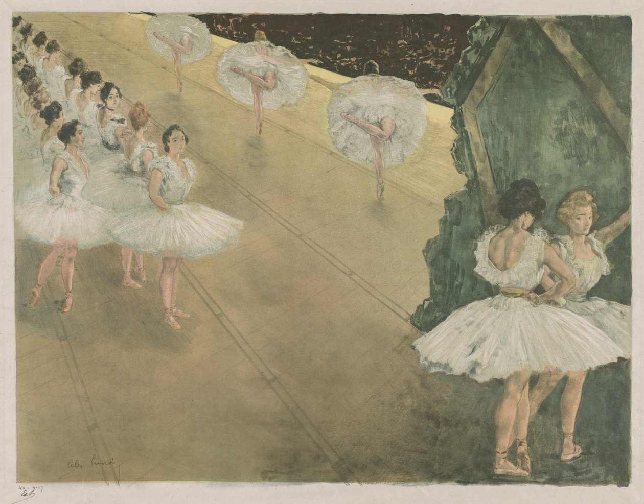 Ballet Dancers by Alexandre Lunois