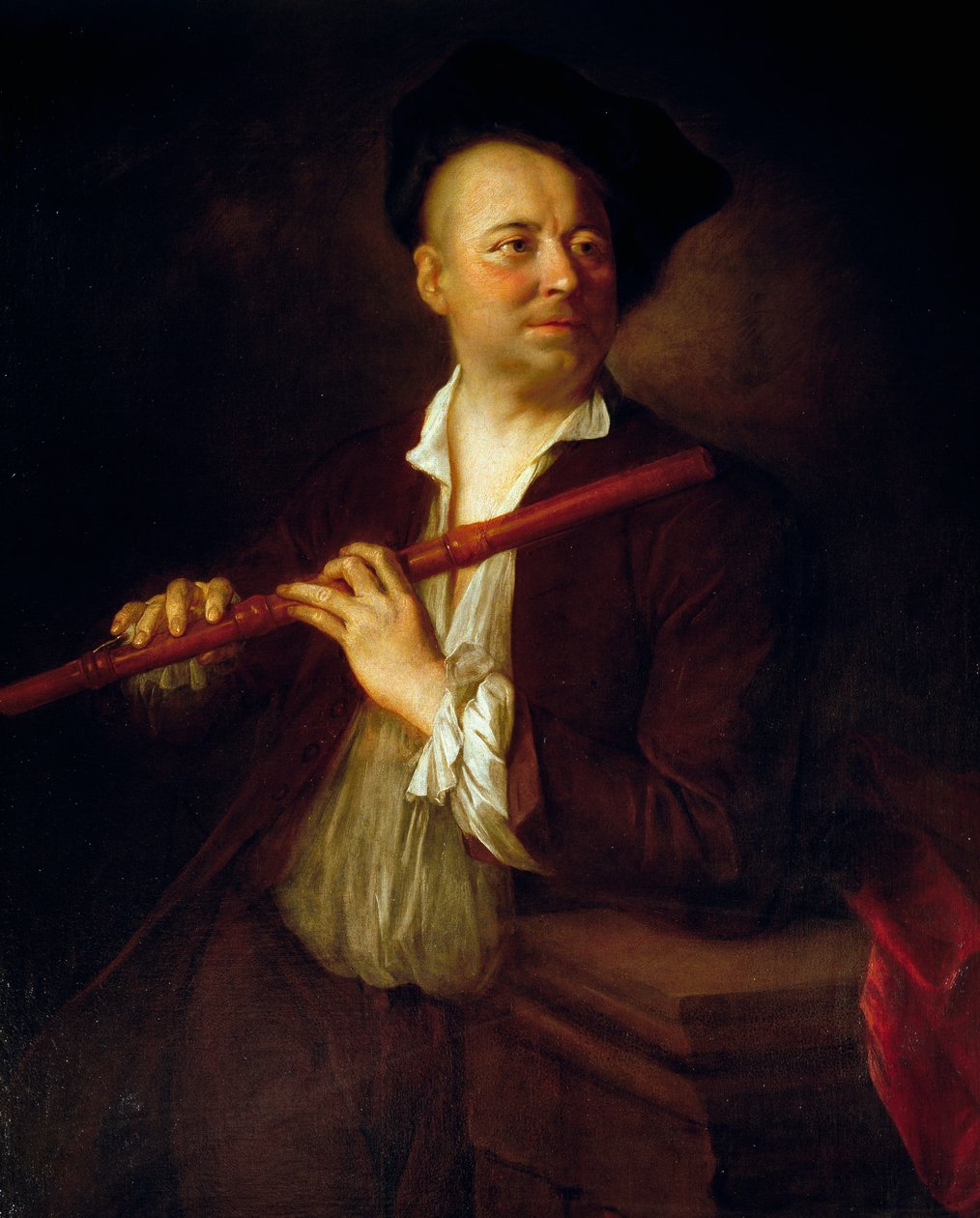 Portrait of flutist by Alexis Grimoux