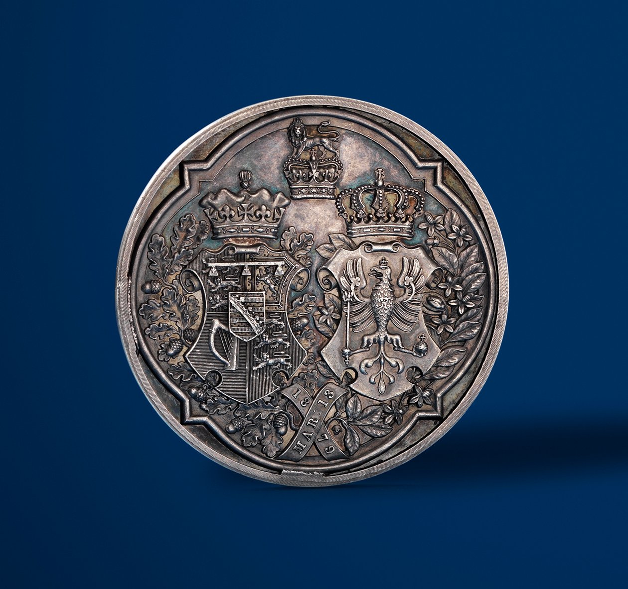 Medal Commemorating the Marriage of the Duke of Connaught and Princess Louise of Prussia, 1879 by Alfred and Wyon, Joseph Shephard Wyon