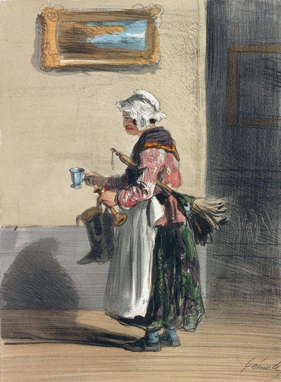 The Cleaning Lady by Alfred Andre Geniole