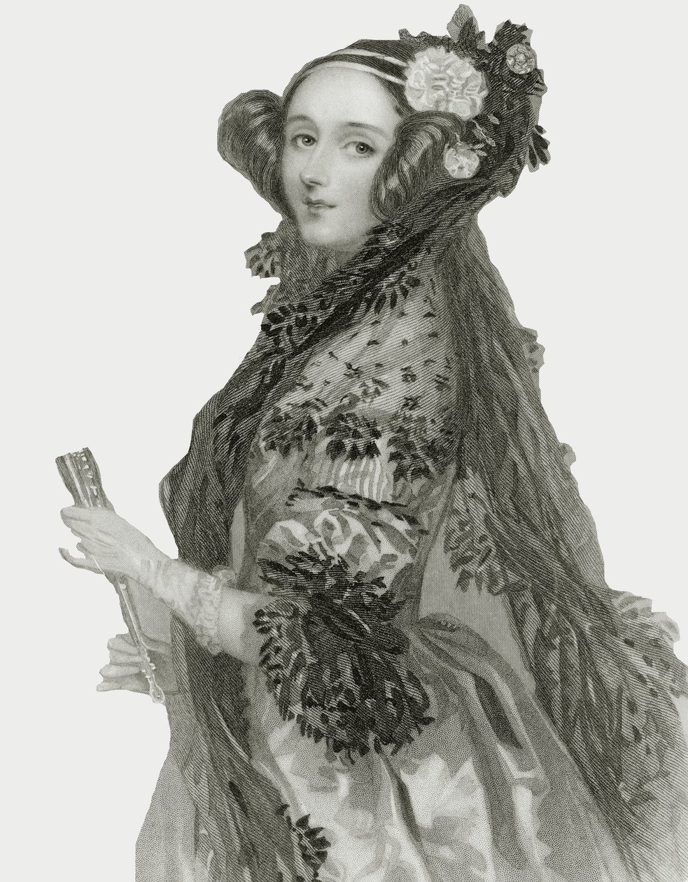 Portrait of Augusta Ada King, Countess of Lovelace by Alfred Edward Chalon