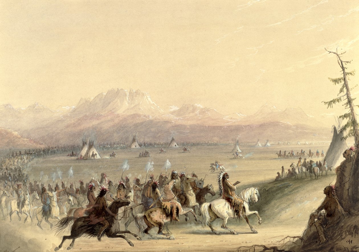 Cavalcade, c.1858 by Alfred Jacob Miller