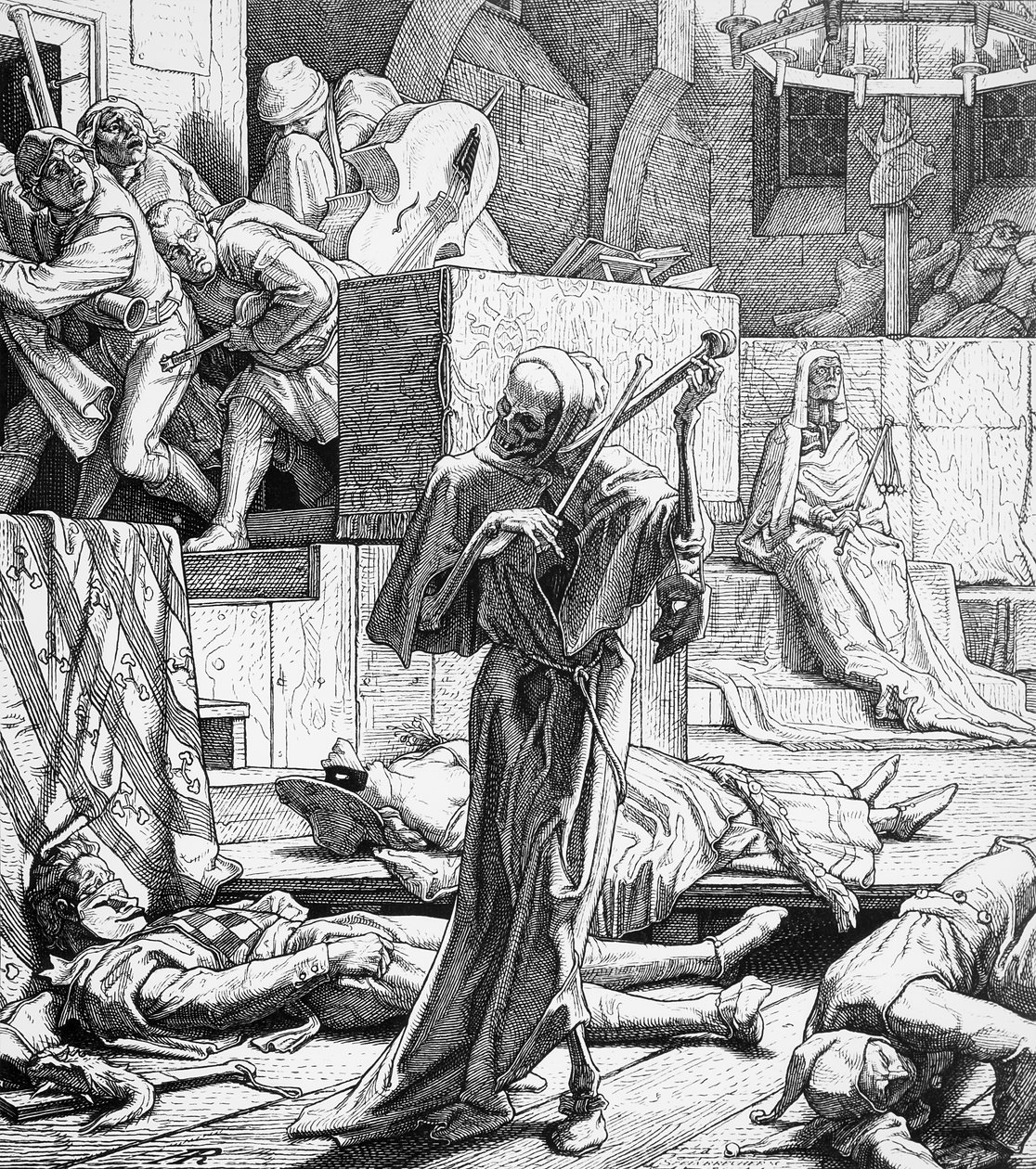Death as Assassin by Alfred Rethel