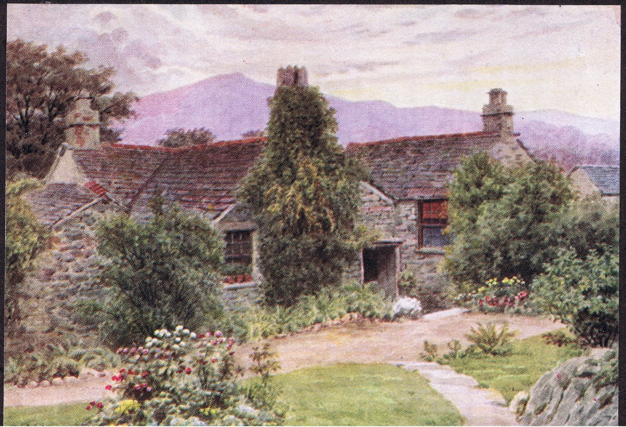 Dove Cottage, Grasmere, from The Cottages and the Village Life of Rural England published by Dent & Sons Limited, 1912 by Alfred Robert Quinton