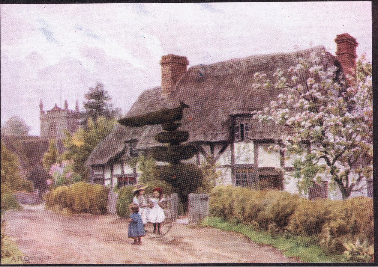 Norton, Nr Evesham, Worcester, from The Cottages and the Village Life of Rural England published by Dent & Sons Limited, 1912 by Alfred Robert Quinton