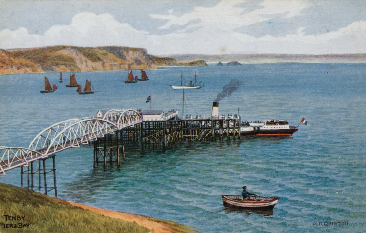 Tenby, Pier and Bay by Alfred Robert Quinton