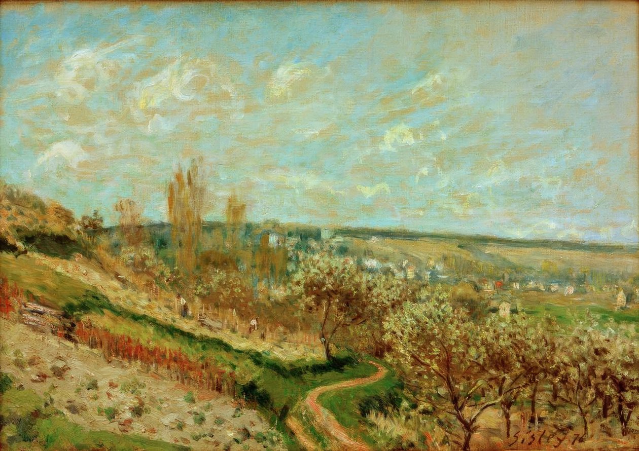 Spring in Saint-Germain-en-Laye by Alfred Sisley