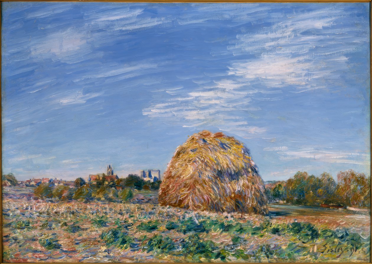 Mill on the Banks of the Loing by Alfred Sisley