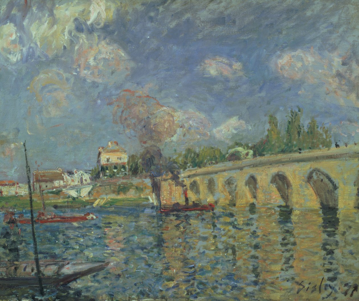 The Bridge by Alfred Sisley