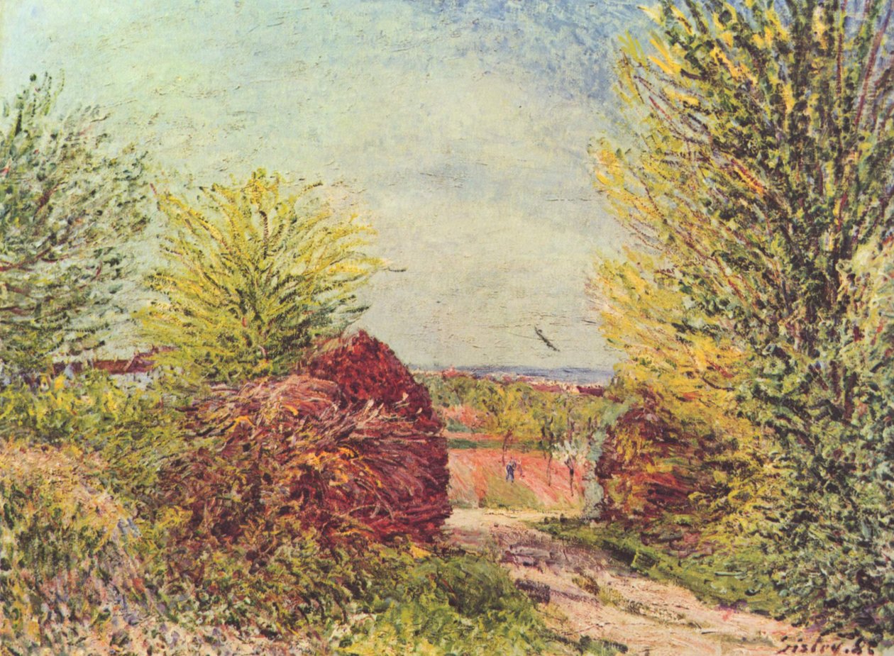 Path in Veneux-Nadon in Spring by Alfred Sisley