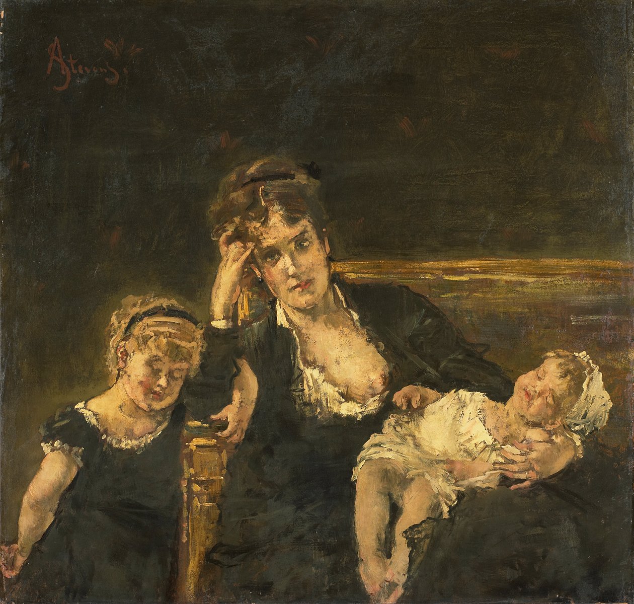 The Widow by Alfred Emile Stevens