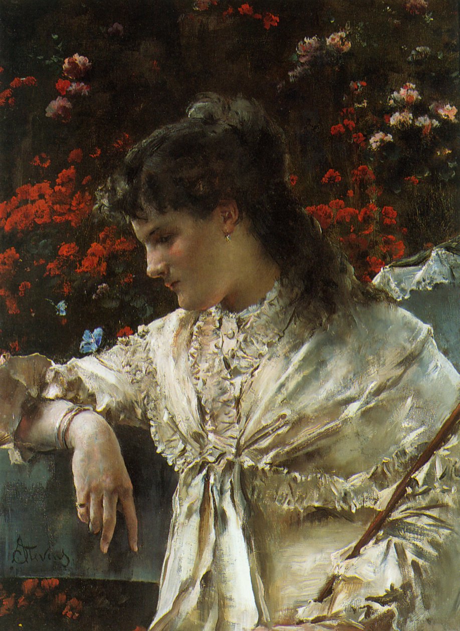 Reverie by Alfred Emile Stevens