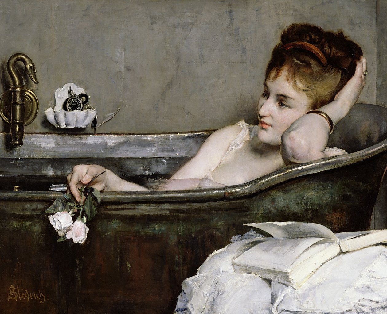 The Bath, c.1867 by Alfred Emile Stevens