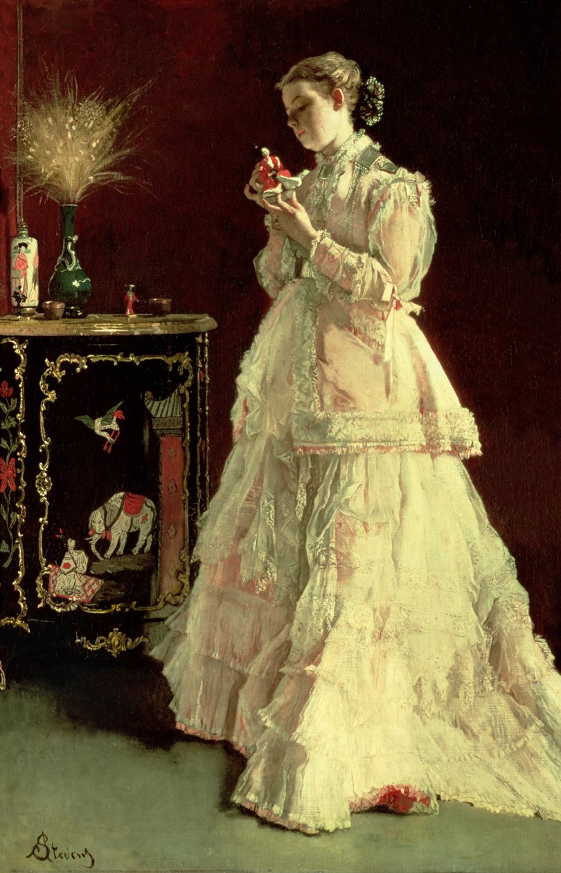The Lady in Pink by Alfred Emile Stevens