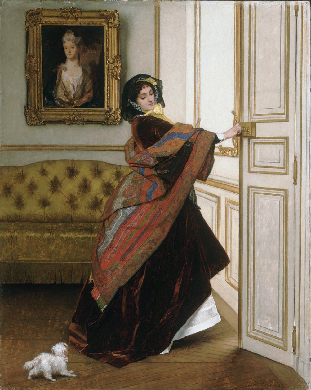 Will You Go Out with Me, Fido by Alfred Emile Stevens