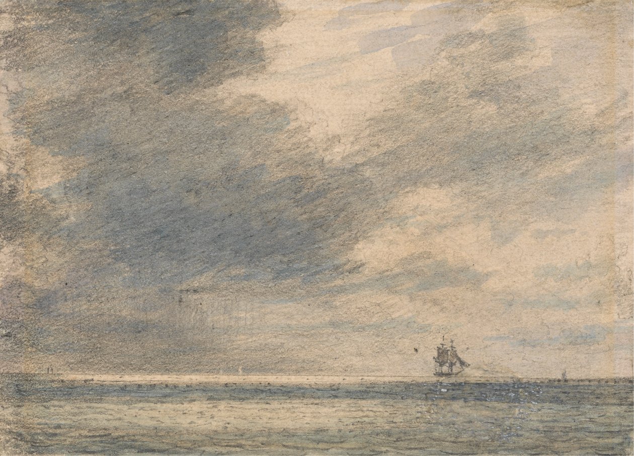 Evening at Sea by Alfred Abram Constable