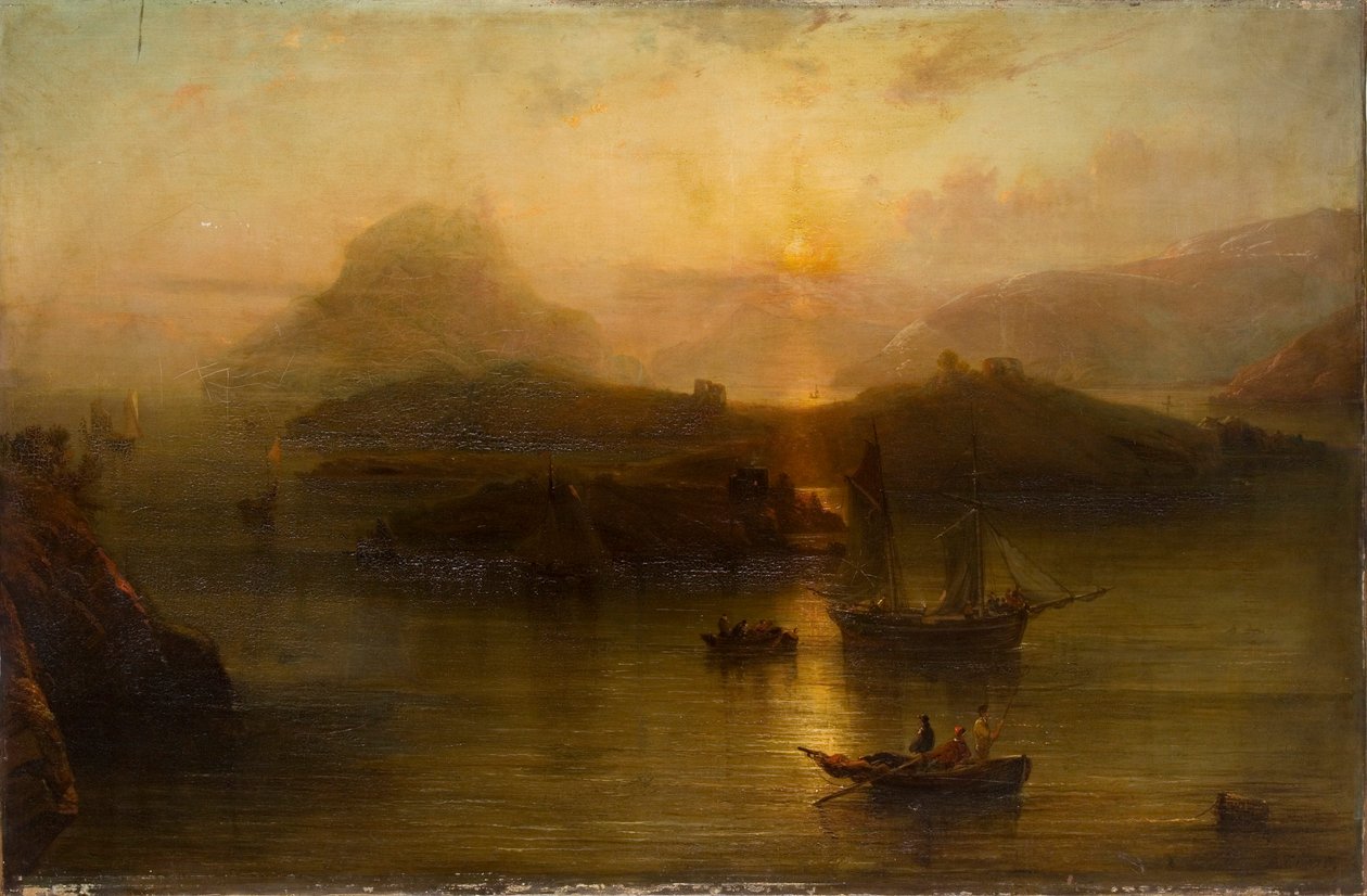 Wicklow Head and Blackrock Castle by Alfred Clint