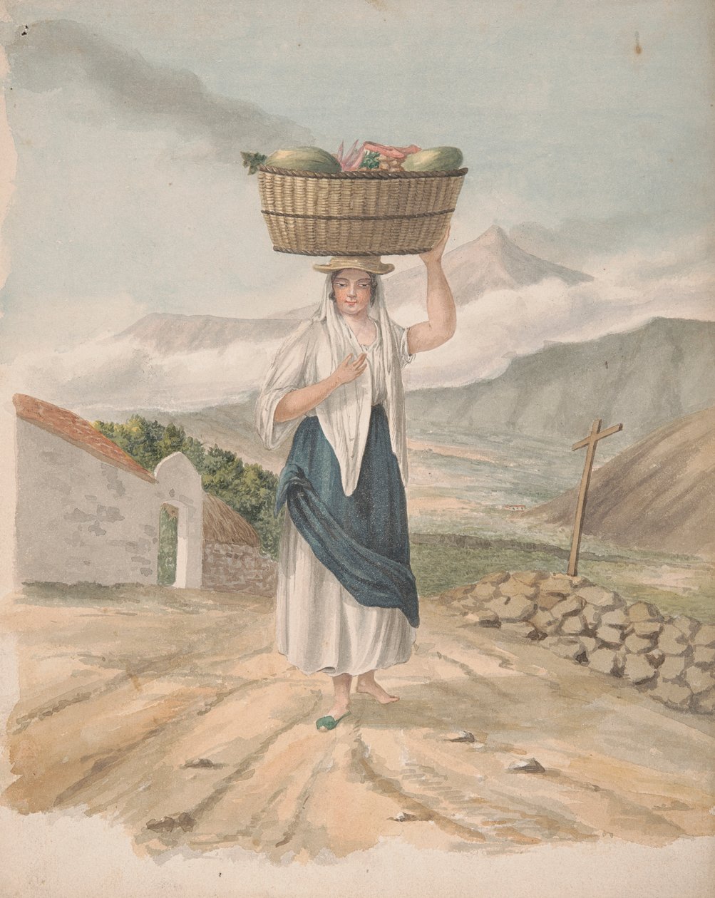 Female Huckster of Port Orotava by Alfred Diston