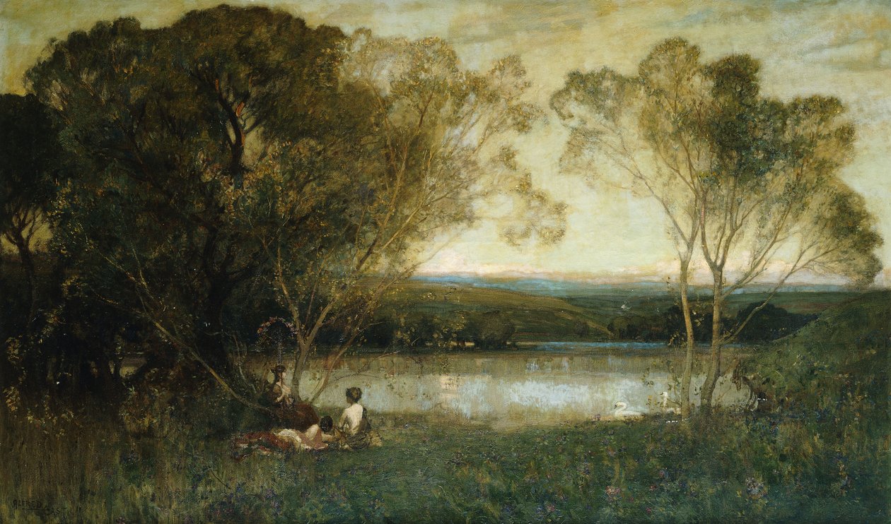 An Evening Song by Alfred East