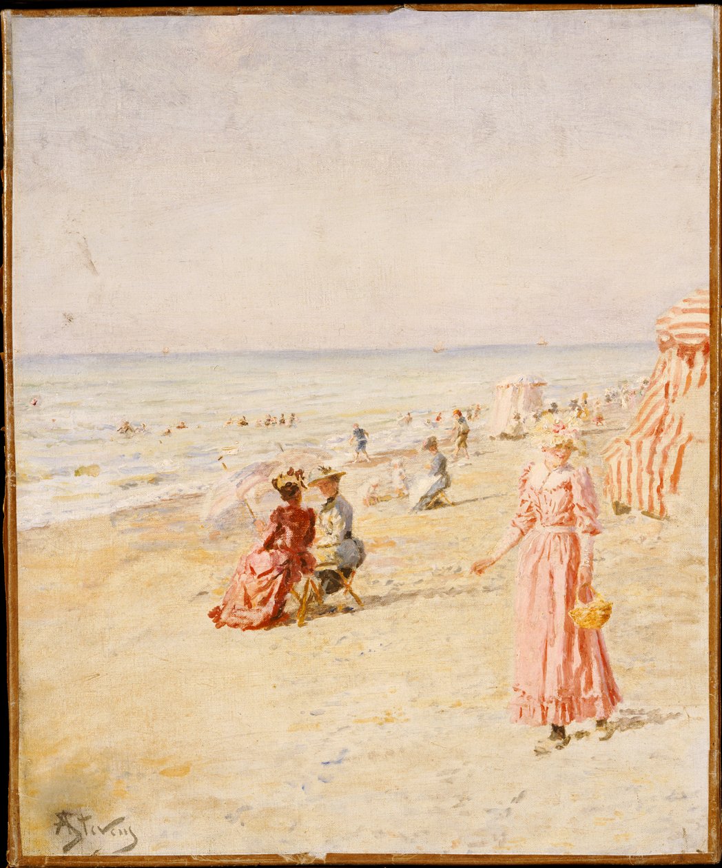 The Beach, Ostende by Alfred Emile Stevens