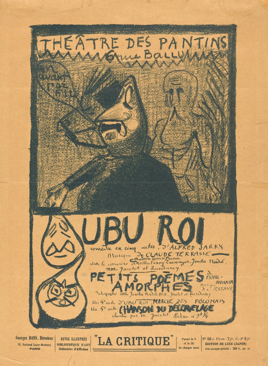 Ubu Roi; Small Amorphous Poems by Alfred Jarry
