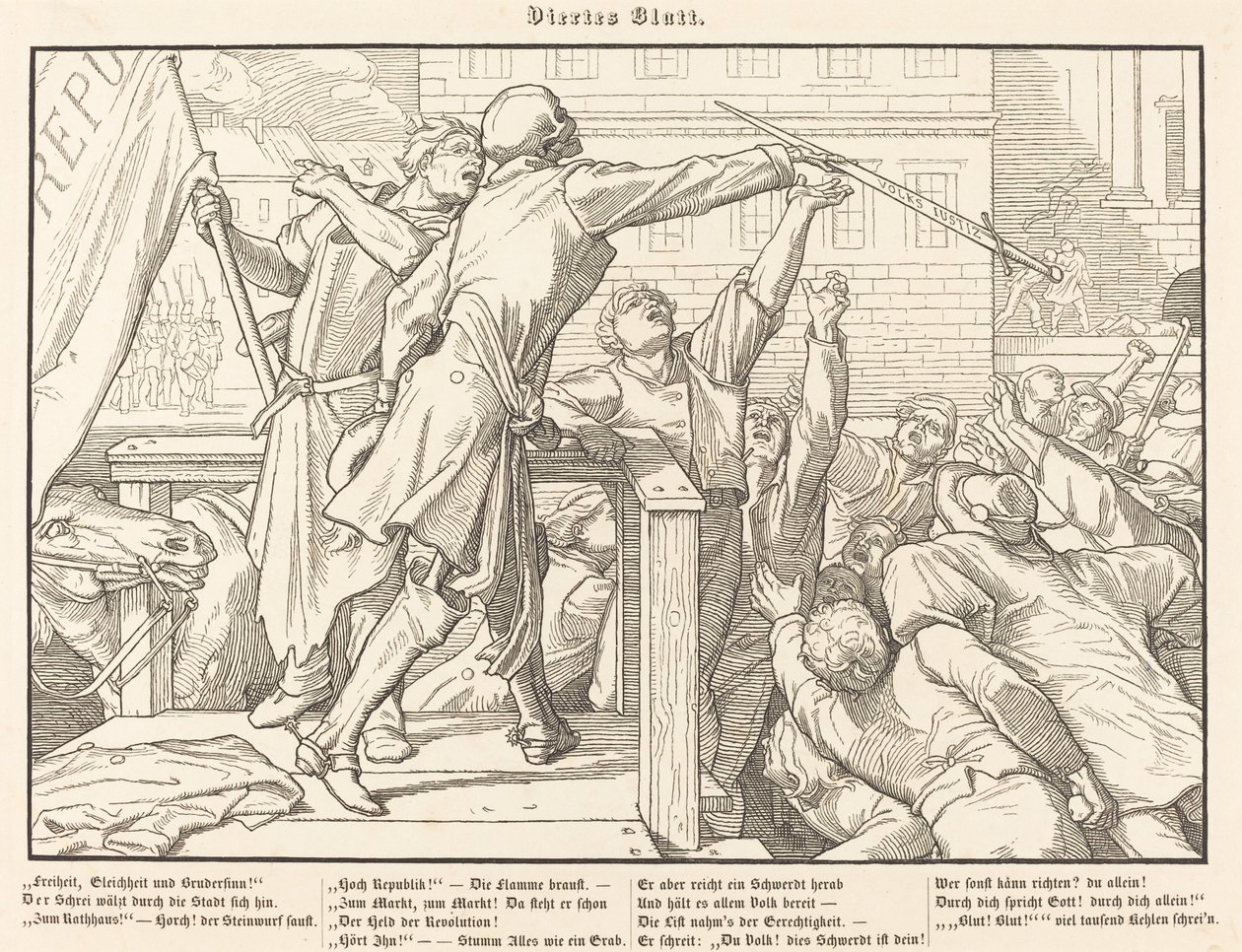 Another Dance of Death IV by Alfred Rethel