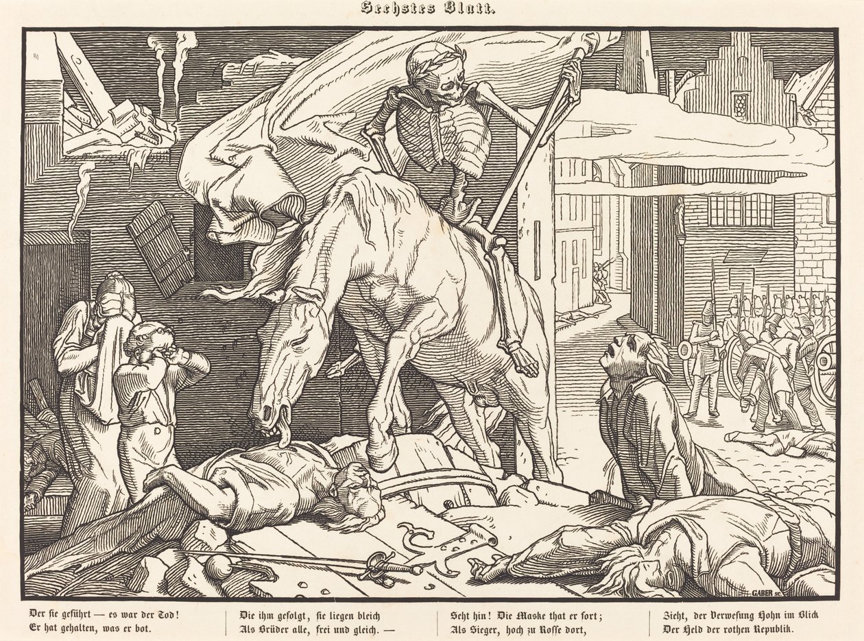 Another Dance of Death VI by Alfred Rethel