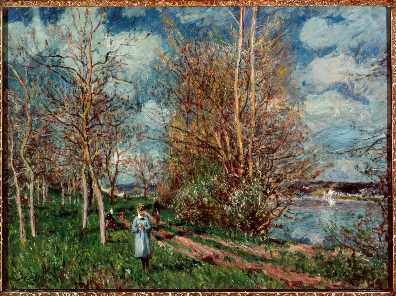 The Small Meadows in Spring by Alfred Sisley