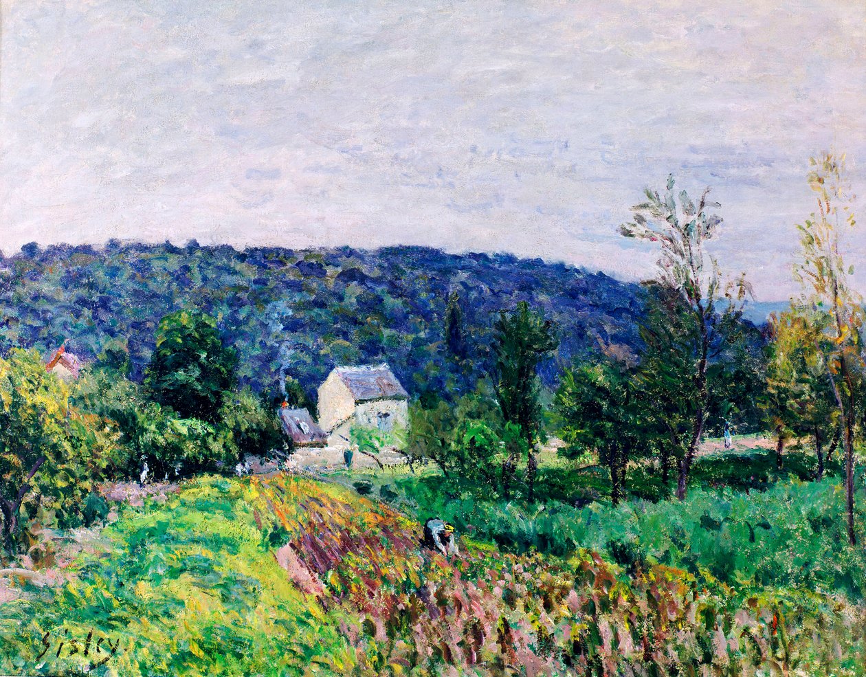 Hills Surrounding Paris by Alfred Sisley