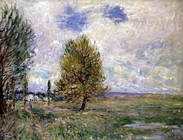 Plain at Veneux by Alfred Sisley