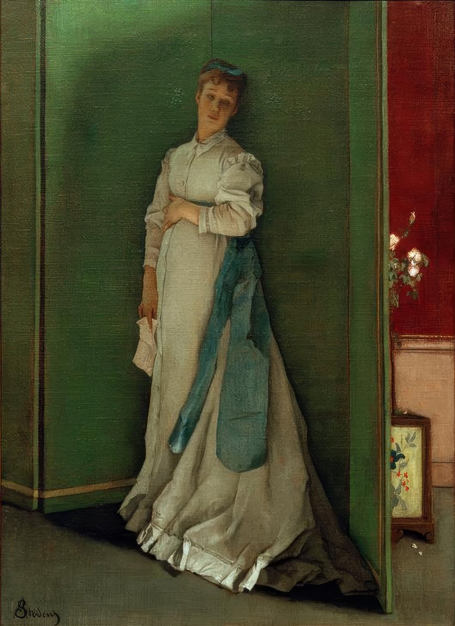 A. Stevens, Dismayed by Alfred Emile Stevens