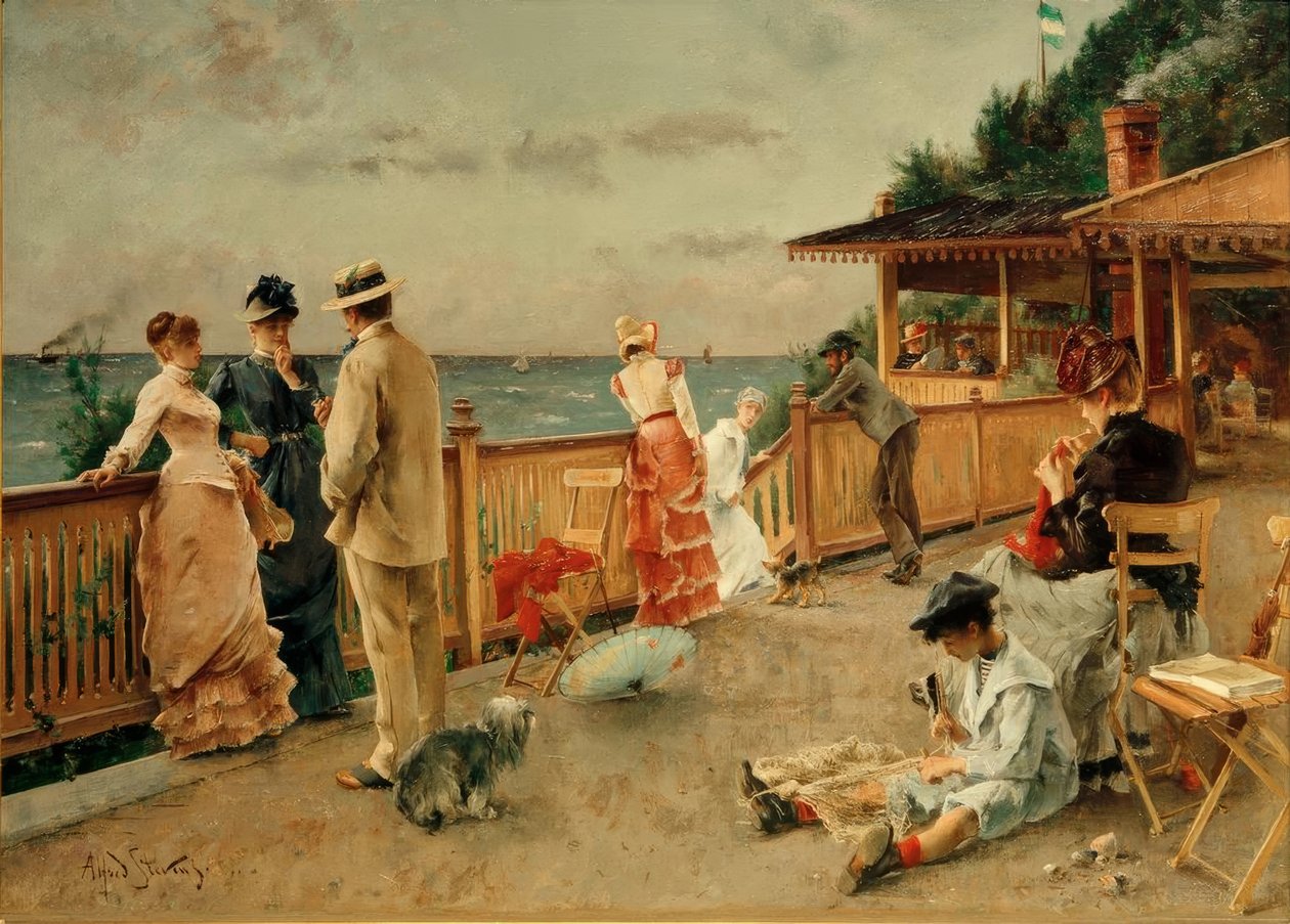 A. Stevens, Villa des Falaises, Sainte-Adresse by Alfred Emile Stevens