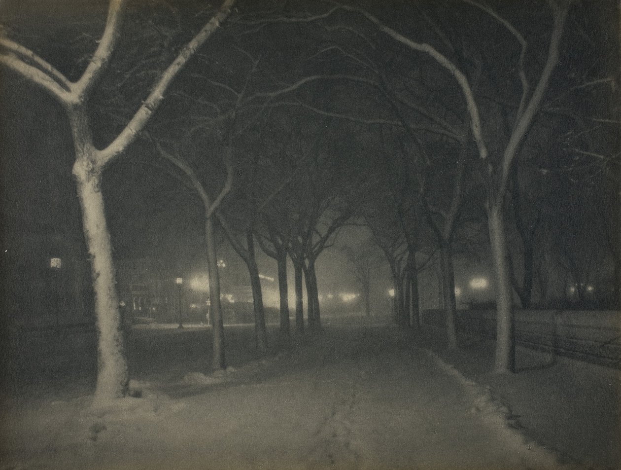 An Icy Night, New York by Alfred Stieglitz