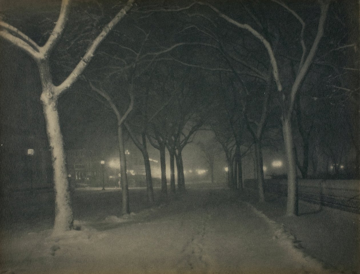 An Icy Night, New York by Alfred Stieglitz