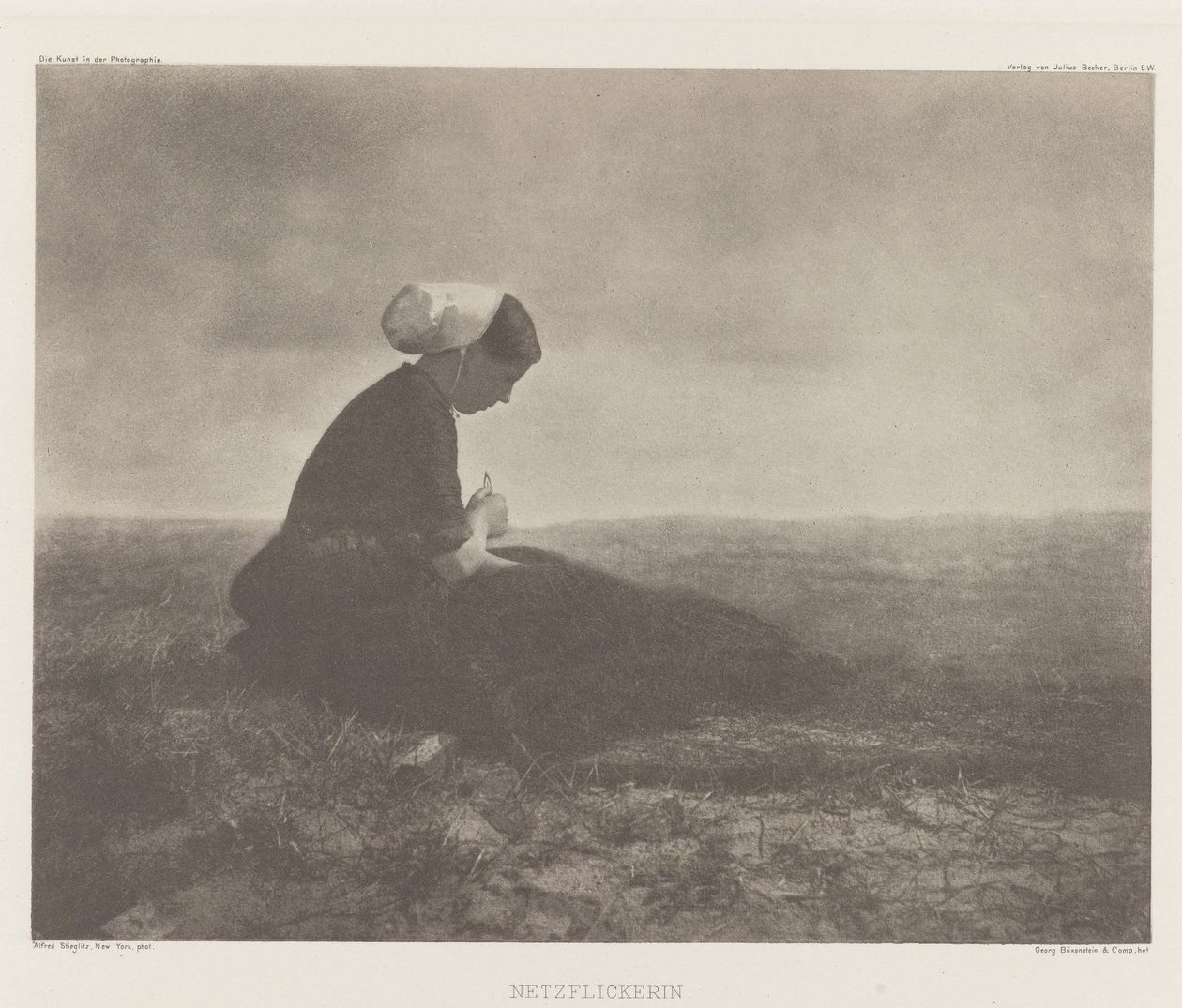 Mending Nets, Katwijk 1894 by Alfred Stieglitz