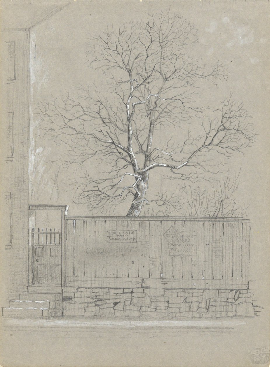 Billboard and Tree by Alfred Wordsworth Thompson